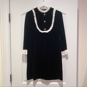 Zara Black Velvet Dress